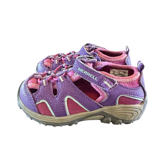 Merrell Hydro H2O Hiker Sandals Kids 8M Purple Pink Excellent Condition - Picture 2 of 9